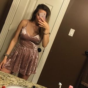 Mauve Velvet Romper